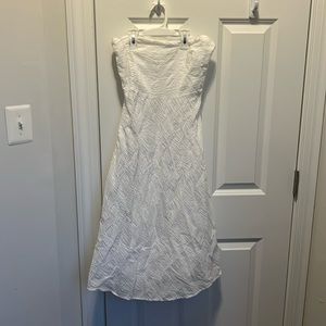 women’s size 2 j crew white strapless dress